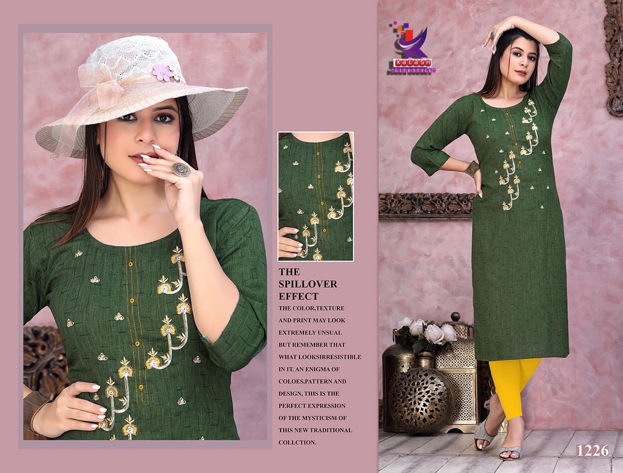 Kalash Royal Queen Ethnic Wear Wholesale Designer Embroidery Kurtis